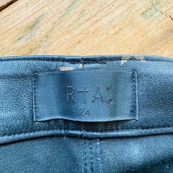 RtA Prince lambskin leather pant size 24 - Picture 10 of 11